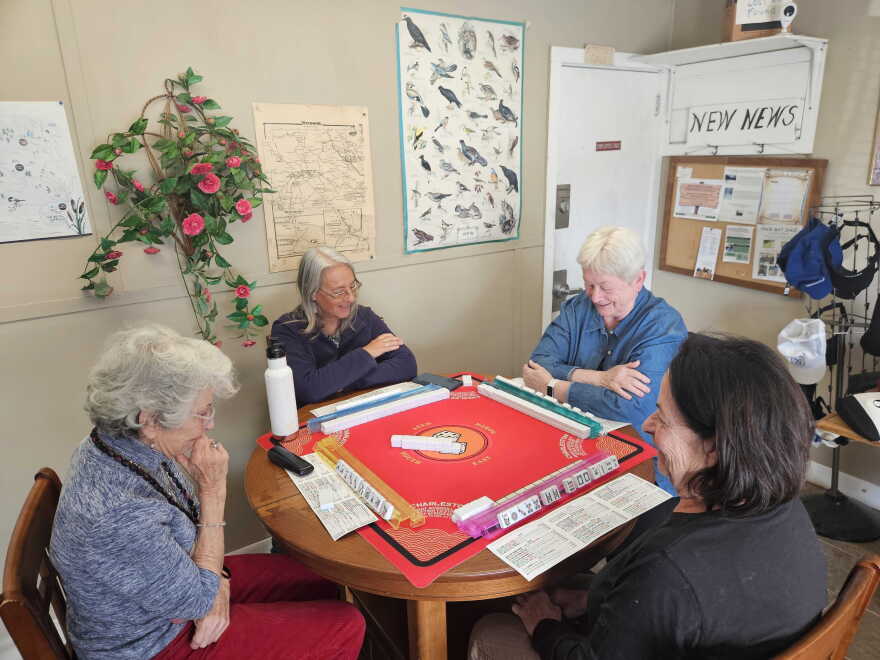The mahjong ladies of Windsor, Massachusetts, inside the Sangar General Store.