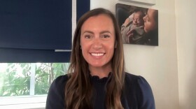 In this screenshot taken from video, Florida State Rep.-elect Emily Gregory speaks with the Associated Press from Palm Beach, Florida, about her special election win where she flipped a district that is home to President Donald Trump's estate, Mar-a-Lago, March 25, 2026. 