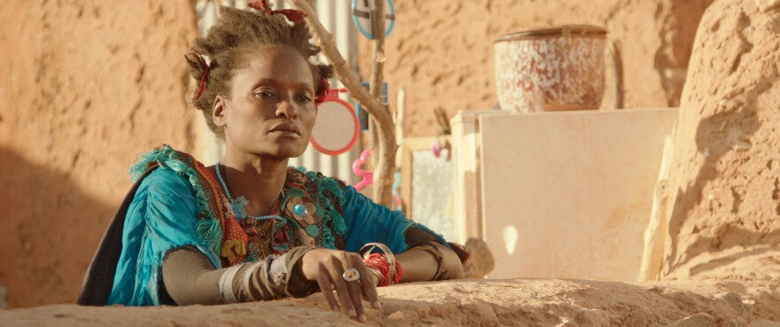 Kettly Noel plays an eccentric woman in <em>Timbuktu</em>.