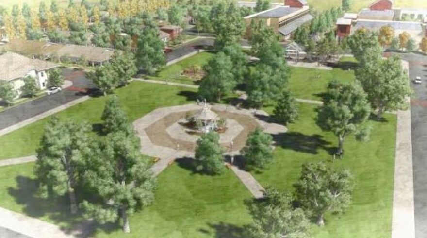 The plans for Kings River Village include smaller homes that are built close together with common green space.