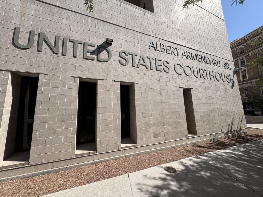 The El Paso US Courthouse where the state is defending a new congressional map designed to give Republicans an advantage in flipping up to five seats.