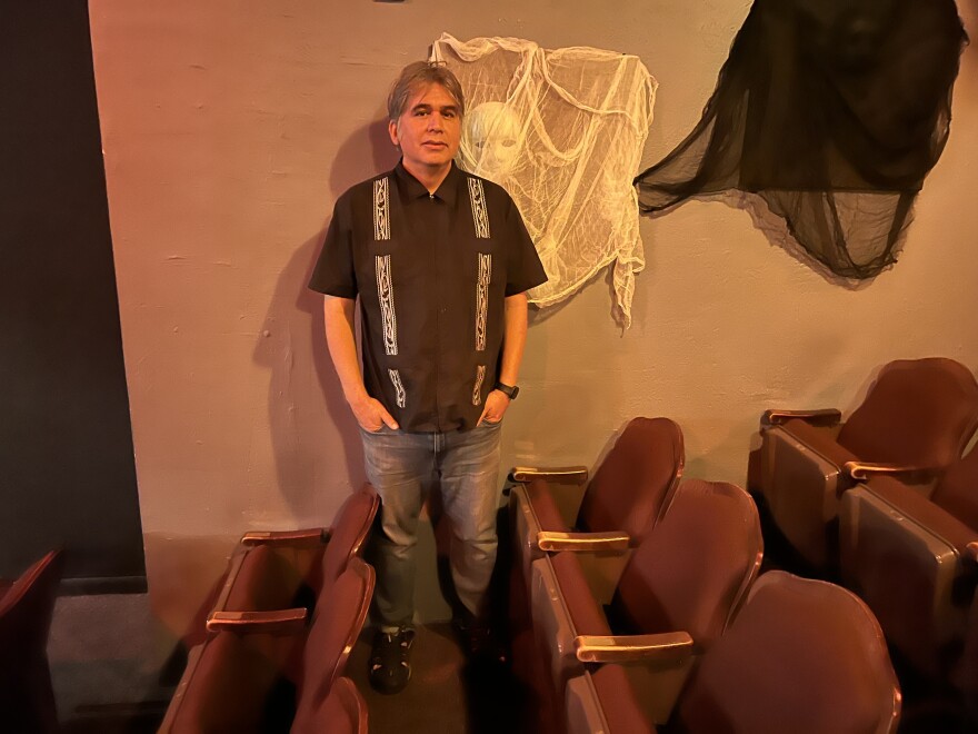 "The Thin Place" Director Miguel Reyna inside the Actors' Theatre in Santa Cruz