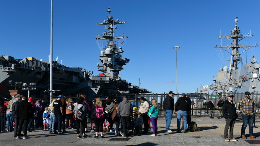 Community gathers peer side for Fleet Week in Norfolk. Oct. 21, 2023. Department of Defense