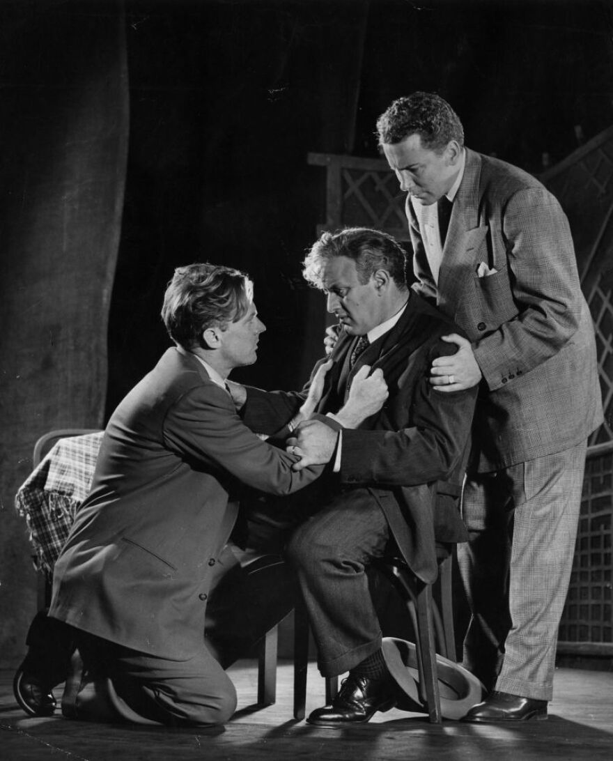Lee J. Cobb (center) starred in the original, 1949 Broadway production of <em>Death of a Salesman</em>.