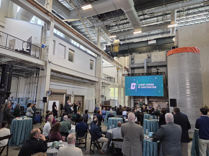 An event launching the Albert School of Construction at UNC Charlotte