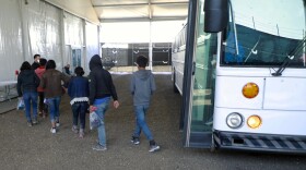 Unaccompanied children in the custody of the U.S. Border Patro