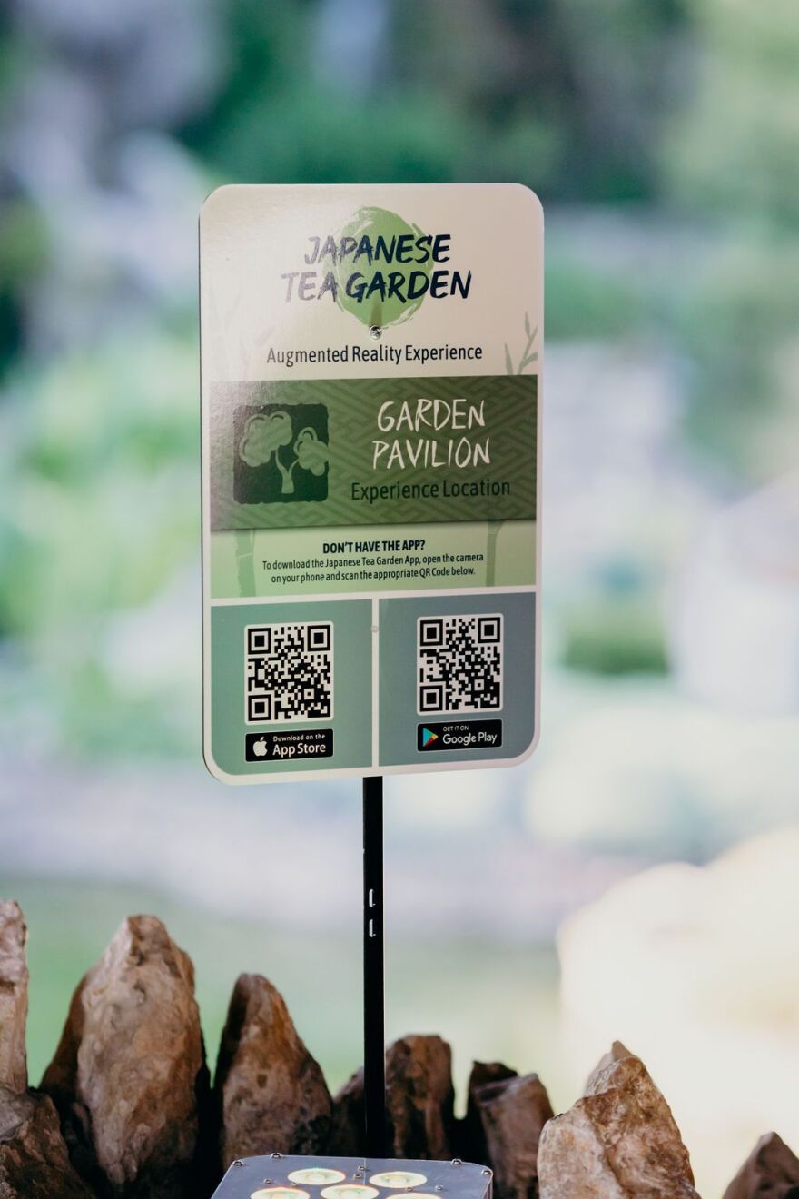 Japanese Tea Garden app signage