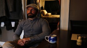 Chad Rank, 30, in his South Wedge apartment. Rank has been using buprenorphine for years as part of a treatment program for addiction to opioids.