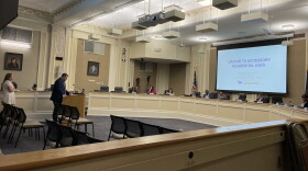 Left to right-Autumn Goderwis and Chris Taylor in Planning present to the General Government Committee