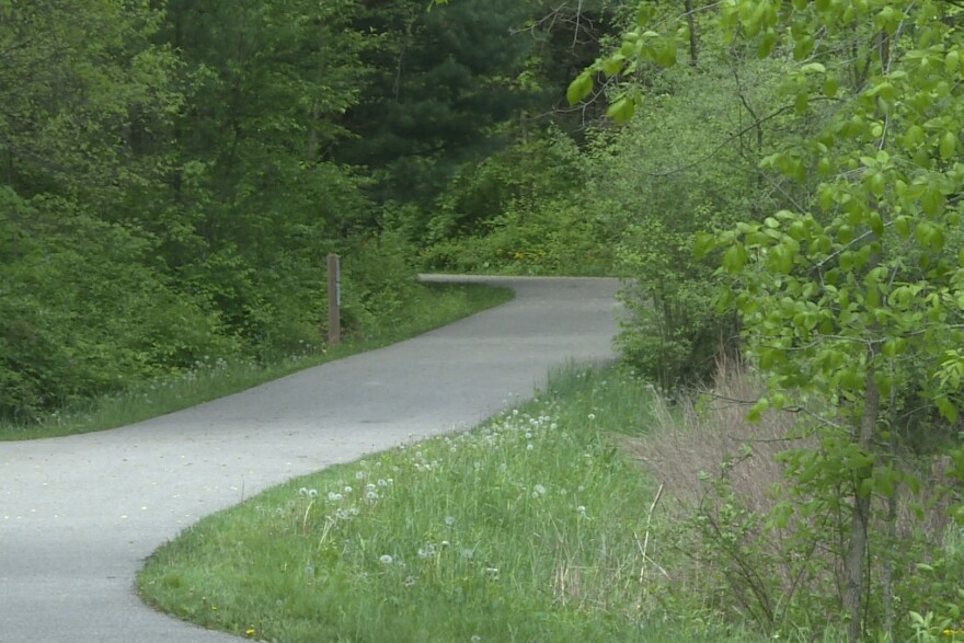 A section of the Karst Farm Greenway, which was extended as part of the Next Level Trails program in 2022.