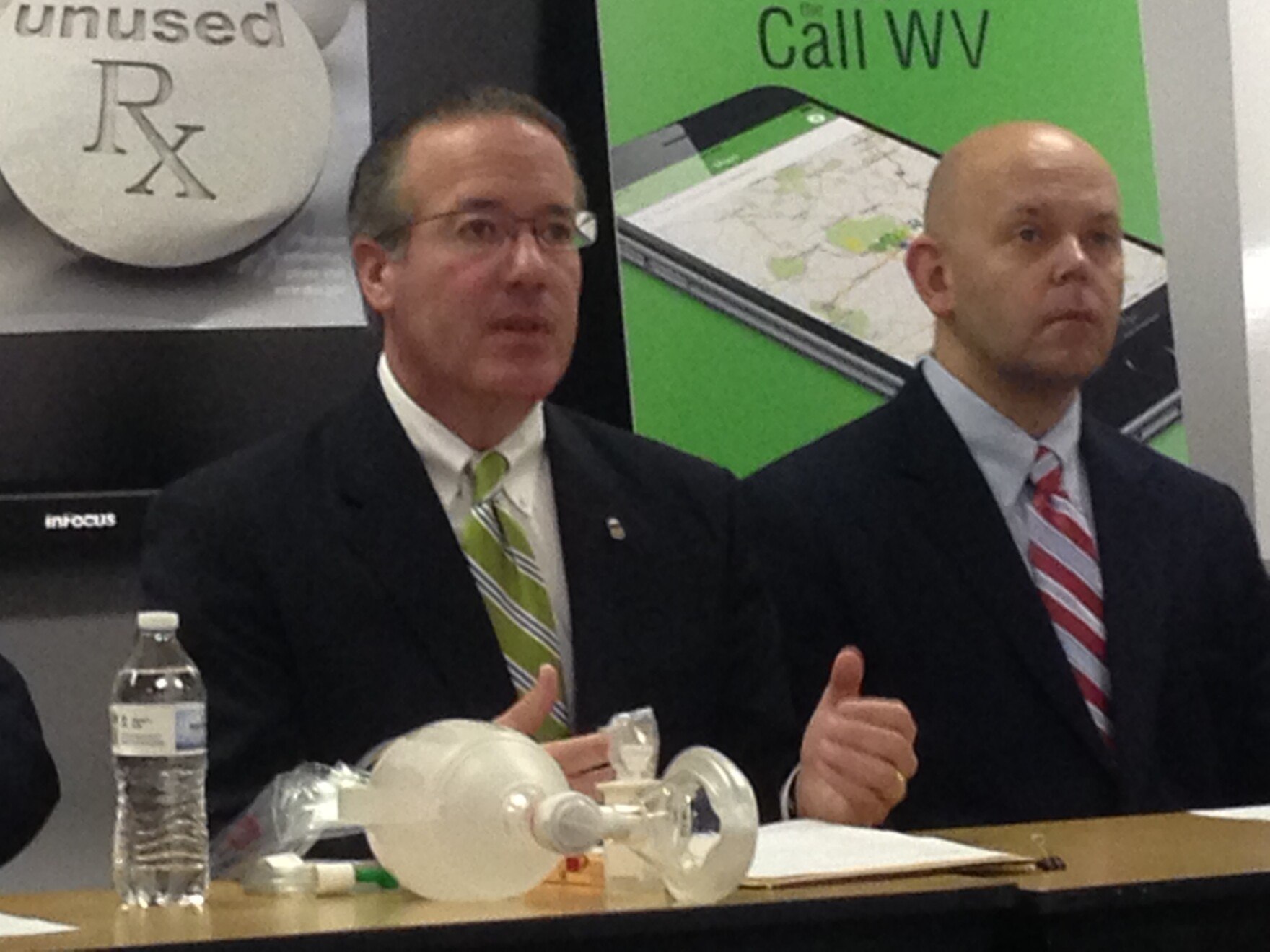 U.S. Attorney Booth Goodwin and Charleston Police Chief Brent Walker.