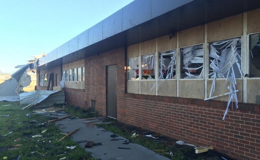 Southgate-Rippetoe Elementary School in Moore, which took a direct hit from Wednesday's tornado.