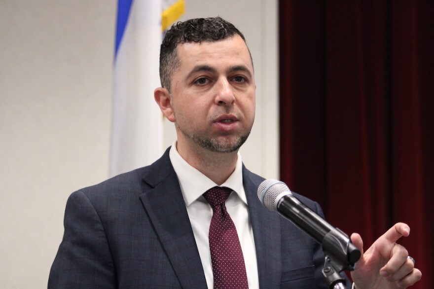 Sen. Fady Qaddoura (D-Indianapolis) shared his hopes for the 2023 legislative session at a Hoosier Housing Needs Coalition event on Sunday, Oct. 23, 2022.