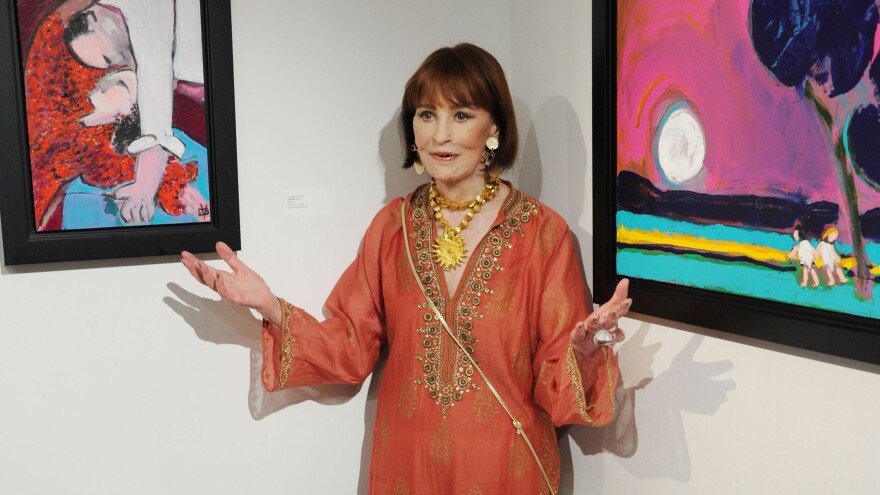 Gloria Vanderbilt attends an exhibition of her artwork at New York's 1stdibs Gallery in 2012.