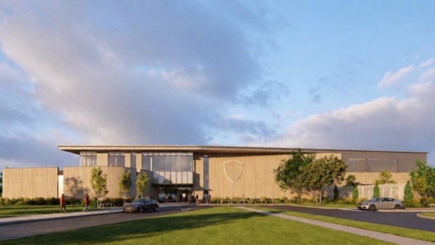 A rendering shows the training facility proposed on Columbus's southwest side which would support a new National Women's Soccer League team.
