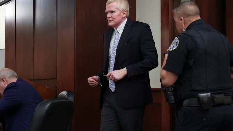 FILE - Alex Murdaugh enters the courtroom for a hearing, Aug. 14, 2026, at the Marc H. Westbrook Judicial Center in Lexington, S.C. (Tracy Glantz/Pool Photo via AP, File)