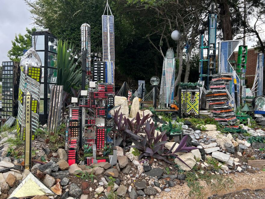 The city blends futuristic skylines inspired by Dubai, Singapore and Hong Kong and almost everything was once trash.