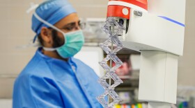A photo of the Ion system featuring Dr. Gurpreet Bambra