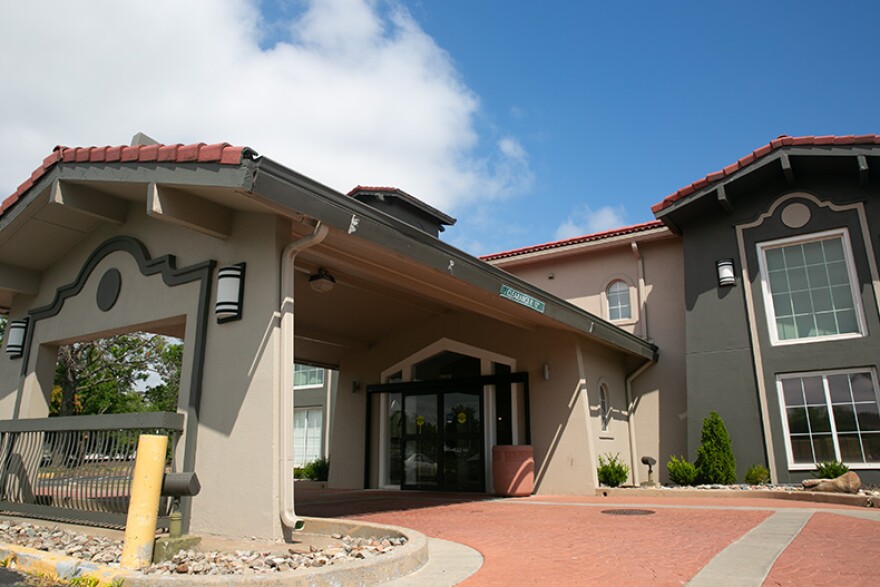 La Quinta Inn & Suites in Lenexa in August 2024. Johnson County wants to use the space to build a countywide homeless shelter.