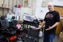Doug Griswold volunteers to refurbish power chairs at the Wichita Medical Loan Closet. The organization provides a wide range of donated items for little or no cost to the public.