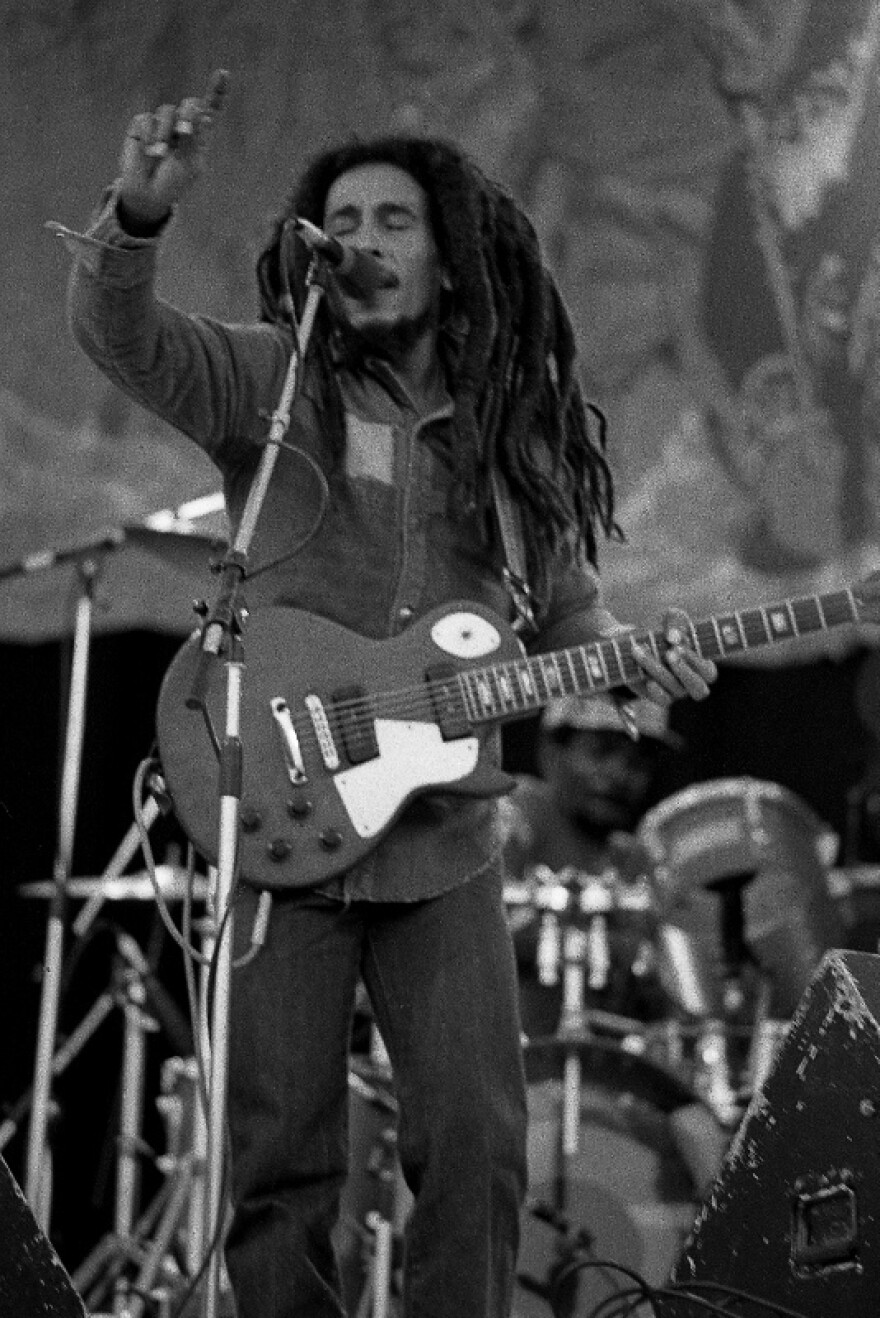 Bob Marley live in concert in Dalymount Park on 6 July 1980.