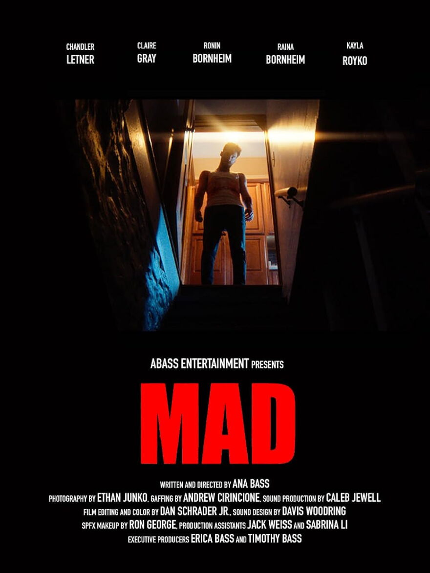 The poster for MAD written and directed by Ana Bass.