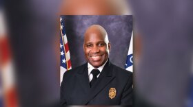 Akron held a swearing-in ceremony for Akron Fire Chief Leon Henderson at the Akron Civic Knight Stage Tuesday afternoon, July 2, 2024.