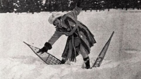 Image from: Still from the American comedy short film Cold Feet (1922) with Viora Daniel.