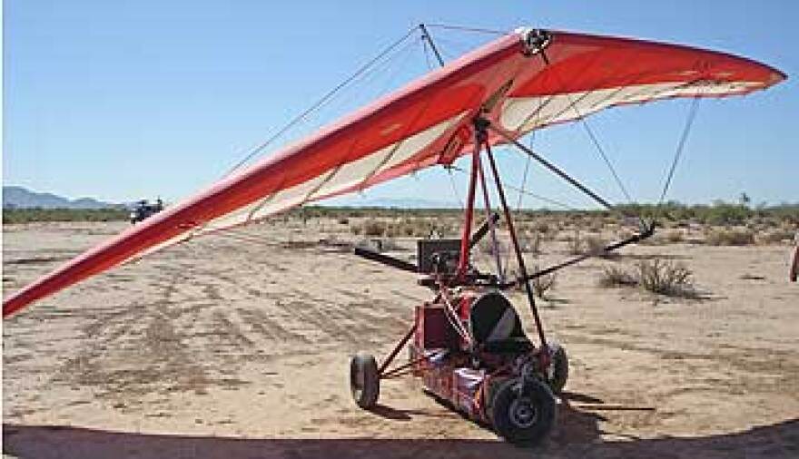 An ultralight aircraft apprehended by U.S. Customs and Border Protection in Southern Arizona in 2008. The aicraft was carrying 223 pounds of marijuana according to CBP.