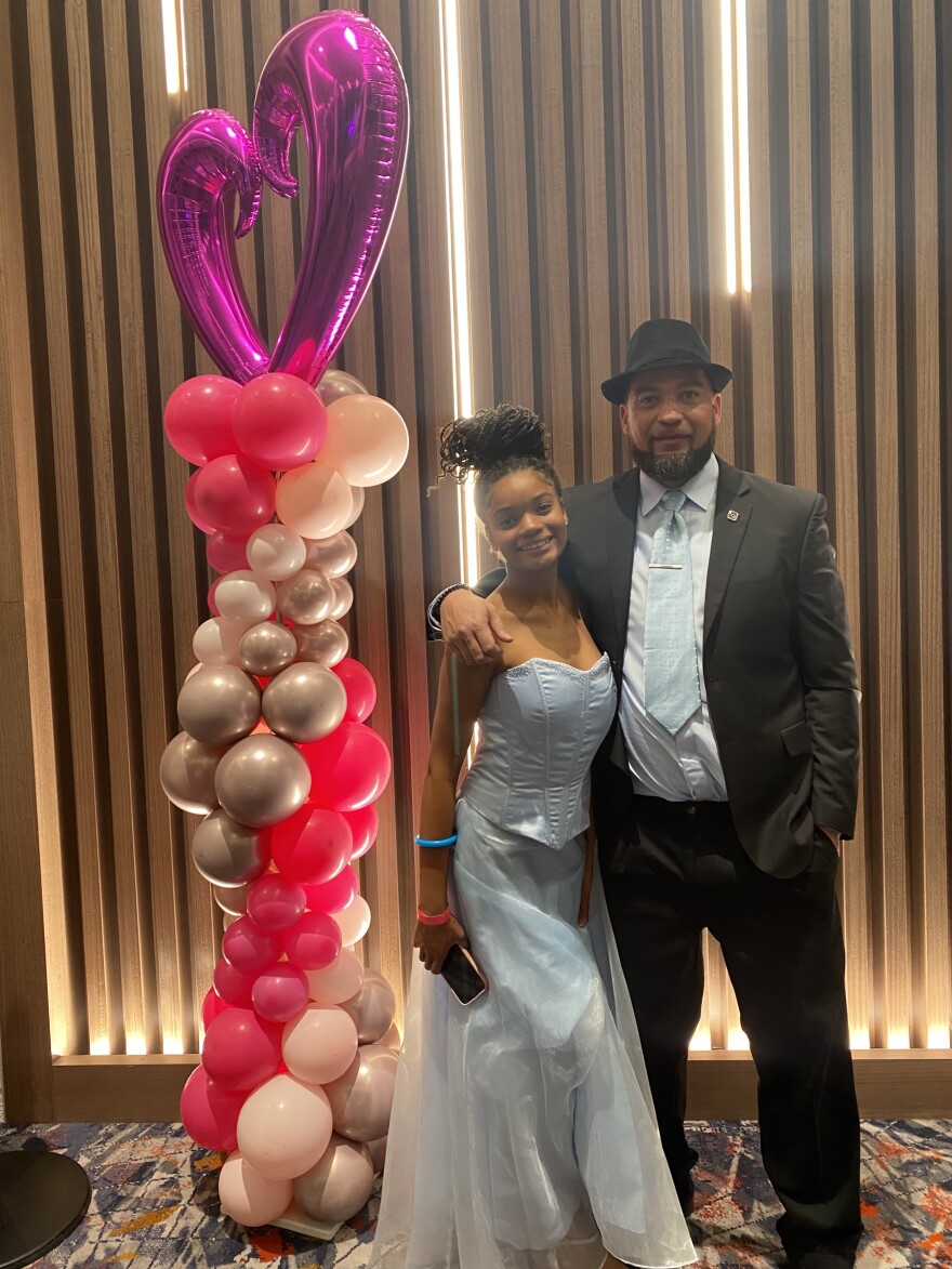 Daniel Hollowell and his 12-year-old daughter Dailiana want to start a tradition of attending the Daddy/Daughter Dance.