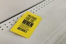 A sign left behind on the empty water shelves says "Prepare for the when. It's hurricane season be ready with these items," ahead of Hurricane Dorian on Thursday, Aug. 29, 2019, in Pembroke Pines, Fla.