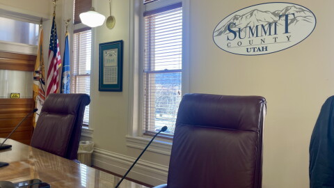 The Summit County Council chambers are seen here in Coalville, the county seat.