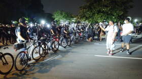 police bike line