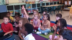 Students in a classroom.