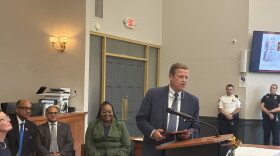 Richard Sise receiving the annual Henry B. Northup Award for Excellence in Enhancing Equal Justice in the Courts