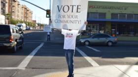 Latinos Vote Sign Mi familia Vota campaign