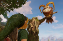 Protagonist Link encounters Kaepora Gaebora, an owl who directs you down your heroic path in "The Legend of Zelda: Ocarina of Time." (Courtesy of Nintendo)