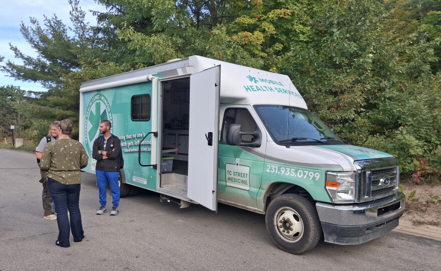 TC Street Medicine's mobile unit parks at the Goodwill Inn Emergency Shelter each Tuesday. Throughout the month, they make scheduled stops in Kalkaska, Mancelona and Cadillac, among other locations.