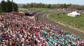 Fans at the men's Little 500 race on Saturday.