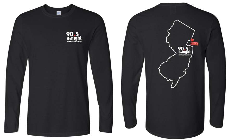 The long sleeve t-shirt available with a donation