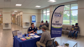 A demonstration Medicaid READI Center shows how trained volunteers could help residents understand upcoming Medicaid changes and connect with enrollment assistance.