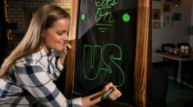 The VIP center for the It's On Us Week of Action. Photo by Pete Comparoni | UKphoto