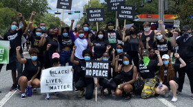 Protestors in Gainesville, FL who protested with the Black Lives Matter movement following George Floyd's death in 2020. (Photo: Victoria Regan)