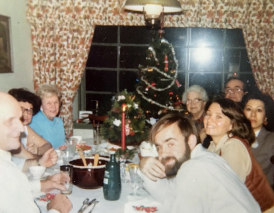 The Beans family gathers for a Christmas Eve pierogi dinner circa 1979, before the author was born.