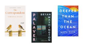 Evans book: Crown (r); Washington book: Farrar, Strauss & Giroux (c); Ojita book: Union Square & Co (r)