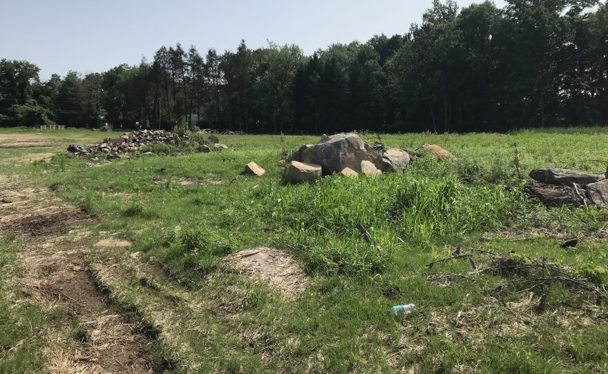 The cleared lot where the Forwood School used to be.