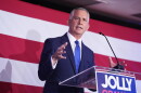 Florida Democratic gubernatorial candidate David Jolly speaks during a primary election night watch party, Tuesday, Aug. 18, 2026, in Miami Lakes, Fla.