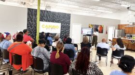 The Arriba program encompasses various topics, including business and health, all taught in Spanish.