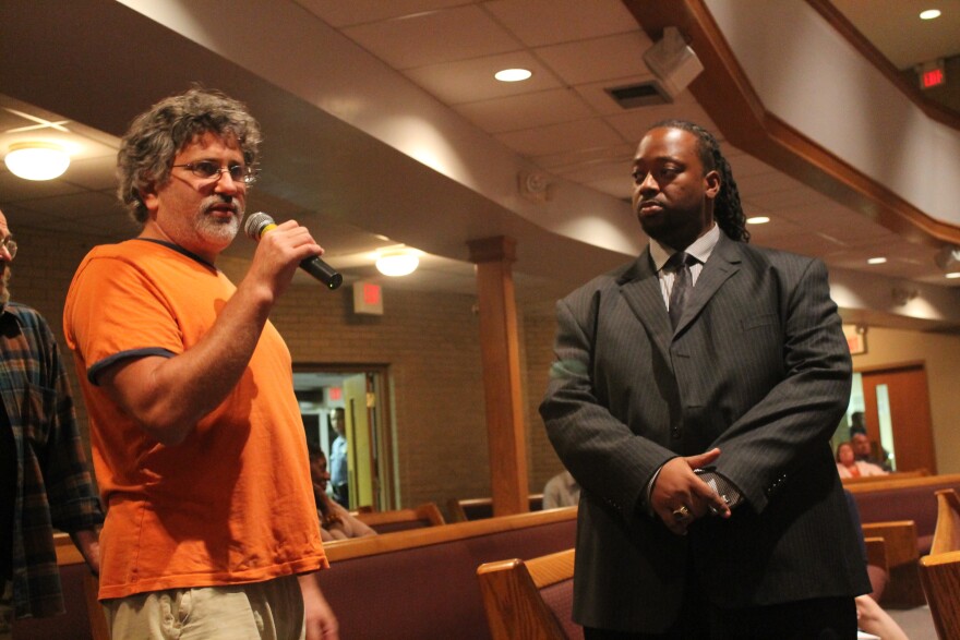 Ferguson resident Nick Kasoff, left, is one of the many landlords who've spoken out against O'Mara's bill.