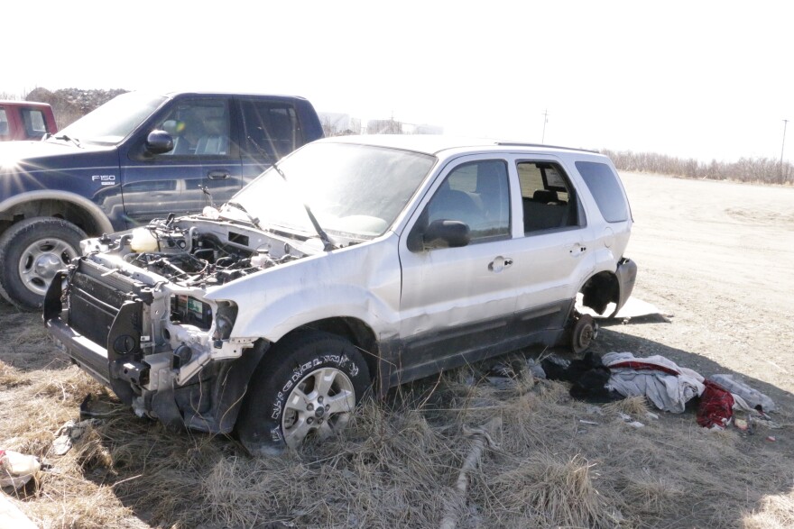 A junk vehicle in Bethel.